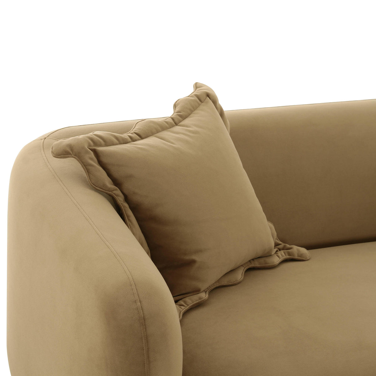 Lou 71.5" Cafe Au Lait Performance Velvet Loveseat
