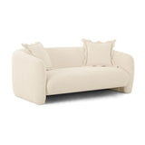 Lou 71.5" Sandstone Textured Fabric Loveseat