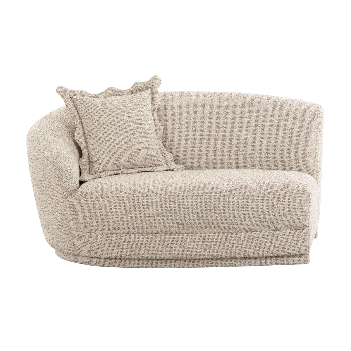 Marion 60" Two-Tone Textured Performance Boucle Loveseat - View 3