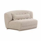 Marion 63" Two-Tone Textured Performance Boucle Armless Loveseat - View 1
