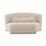 Marion 63" Two-Tone Textured Performance Boucle Armless Loveseat - View 3