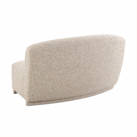 Marion 63" Two-Tone Textured Performance Boucle Armless Loveseat - View 4