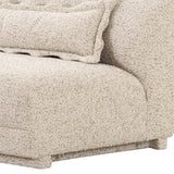 Marion 63" Two-Tone Textured Performance Boucle Armless Loveseat - View 5