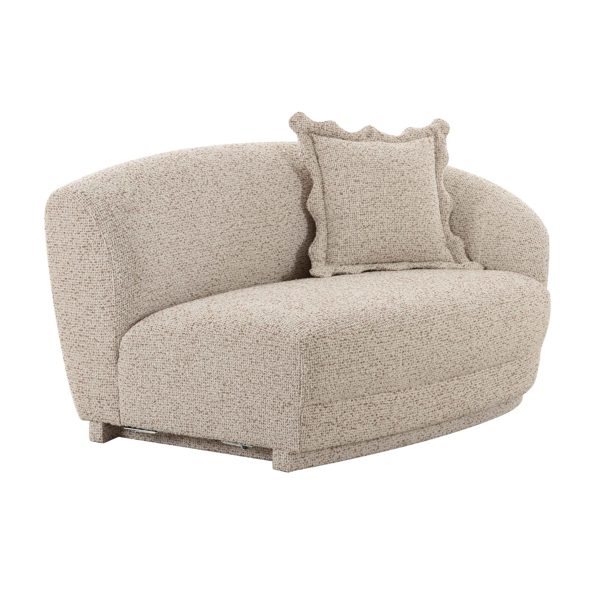Marion 60" Two-Tone Textured Performance Boucle Loveseat - View 7