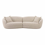 Marion 2-Piece Two-Tone Textured Boucle Sectional