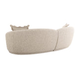 Marion 2-Piece Two-Tone Textured Boucle Sectional