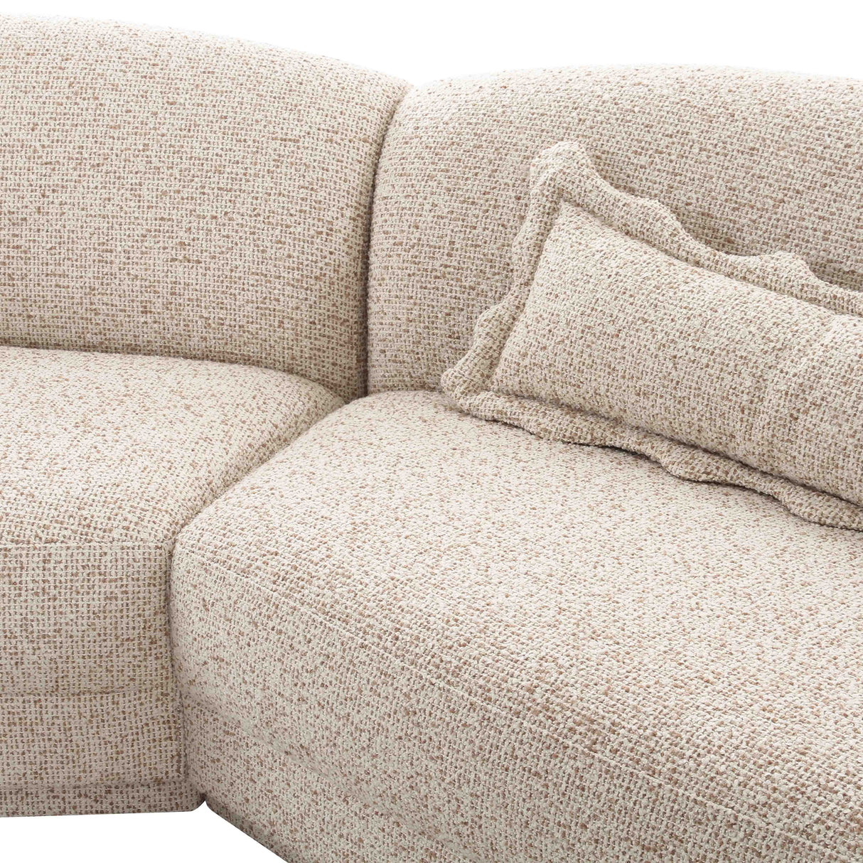 Marion 3-Piece Two-Tone Textured Boucle Sectional
