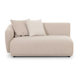 Sylvie 59" Cream Boucle Arm Loveseat