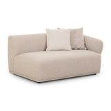 Sylvie 59" Cream Boucle Arm Loveseat