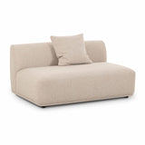 Sylvie 54" Cream Boucle Armless Loveseat