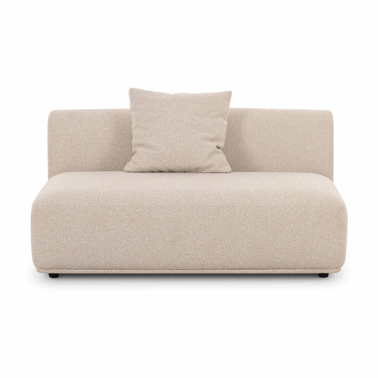 Sylvie 54" Cream Boucle Armless Loveseat