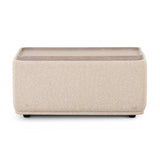Sylvie Cream Boucle Ottoman Table