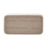 Sylvie Cream Boucle Ottoman Table