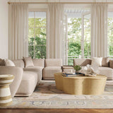 Sylvie 6-Piece Cream Boucle Large Sectional