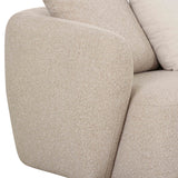 Sylvie 4-Piece Cream Boucle Chaise Sectional