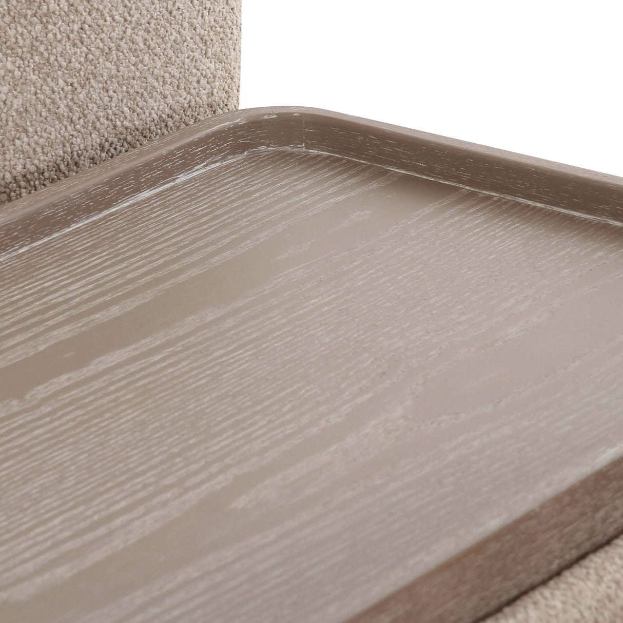 Sylvie 4-Piece Cream Boucle Chaise Sectional