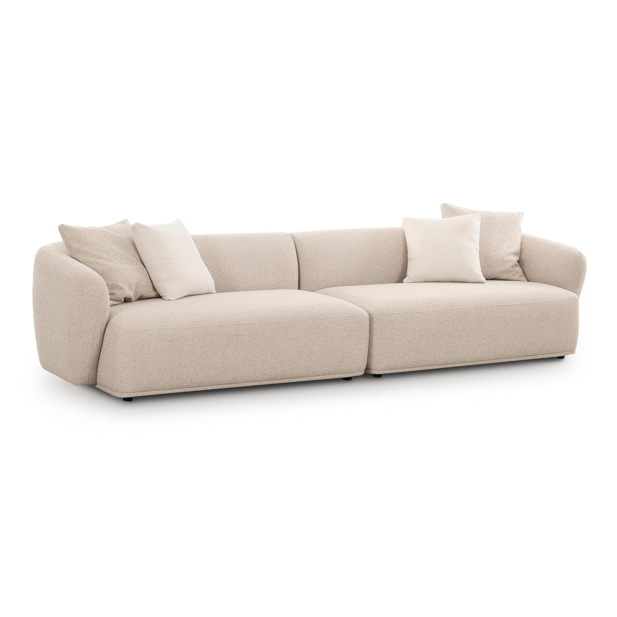 Sylvie 118" Cream Boucle Sofa