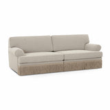 Yvette 92" Warm Grey Boucle Sofa