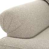 Yvette 92" Warm Grey Boucle Sofa