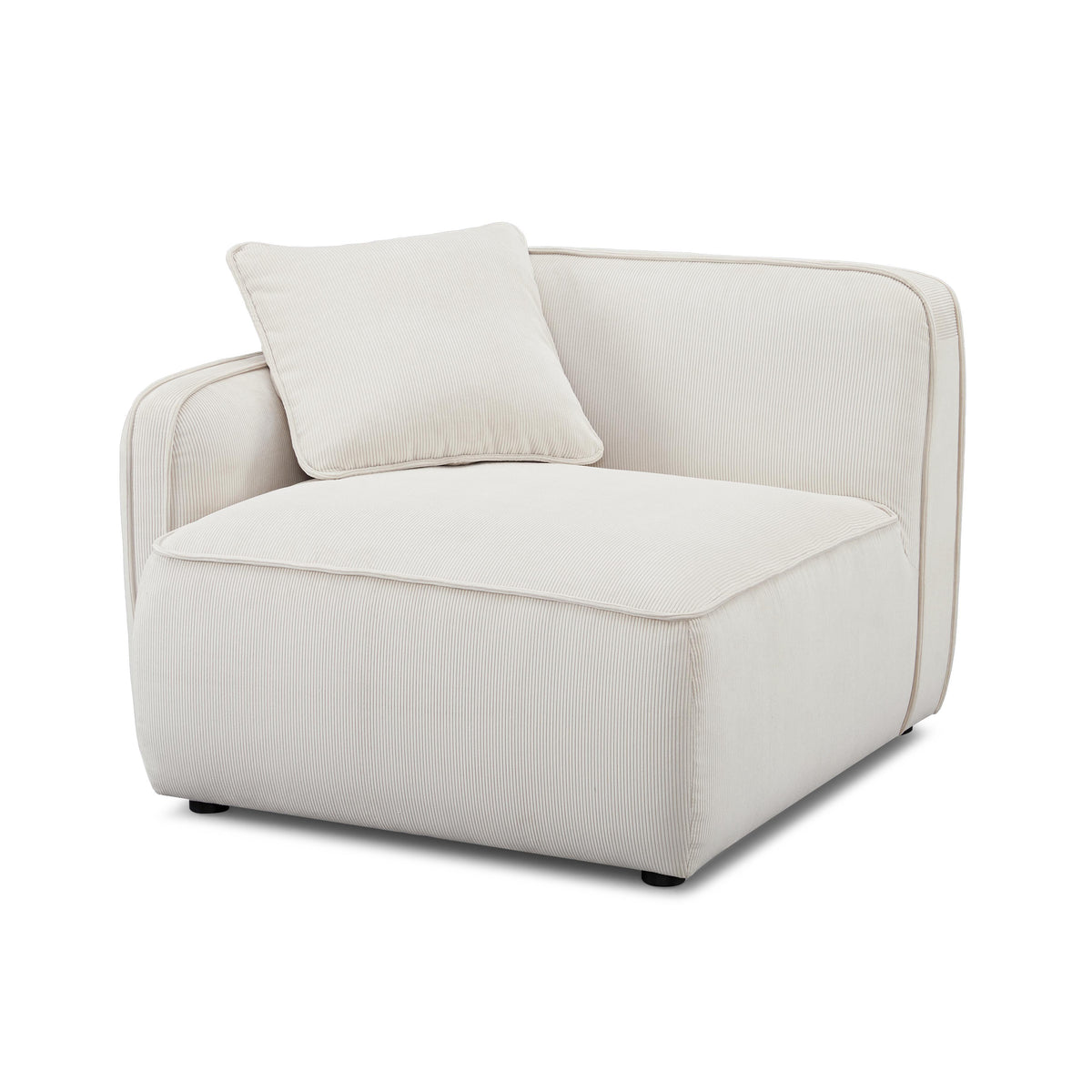 Travie Performance Corduroy Velvet LAF Corner Chair - View 1