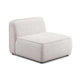 Travie Performance Corduroy Velvet Armless Chair - View 1