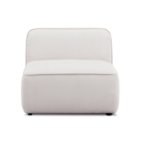 Travie Performance Corduroy Velvet Armless Chair - View 2