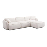 Travie 4-Piece Performance Corduroy Velvet Modular Sectional
