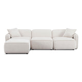 Travie 4-Piece Performance Corduroy Velvet Modular Sectional