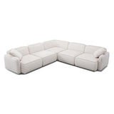 Travie 5-Piece Performance Corduroy Velvet Modular L-Sectional