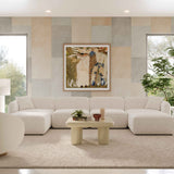 Travie 6-PiecePerformance Corduroy Velvet  Modular U-Sectional