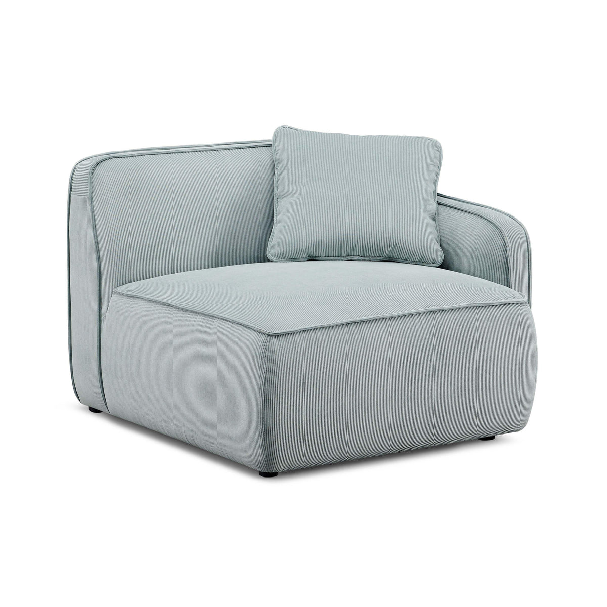 Travie Performance Corduroy Velvet RAF Corner Chair - View 7