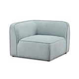 Travie Performance Corduroy Velvet Corner Chair - View 6
