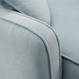 Travie Performance Corduroy Velvet Corner Chair - View 9