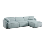 Travie 4-Piece Performance Corduroy Velvet Modular Sectional