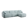 Travie 4-Piece Performance Corduroy Velvet Modular Sectional