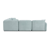 Travie 5-Piece Performance Corduroy Velvet Modular L-Sectional