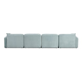 Travie 6-PiecePerformance Corduroy Velvet  Modular U-Sectional