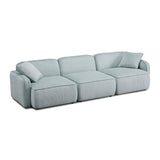 Travie 112" Performance Corduroy Velvet Modular Sofa