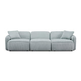 Travie 112" Performance Corduroy Velvet Modular Sofa