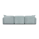Travie 112" Performance Corduroy Velvet Modular Sofa