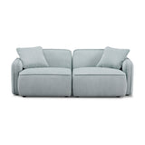 Travie 78" Performance Corduroy Velvet Modular Loveseat