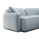 Travie 78" Performance Corduroy Velvet Modular Loveseat