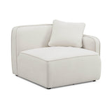 Travie Sand Upcycled Performance Linen RAF Corner Chair - View 1