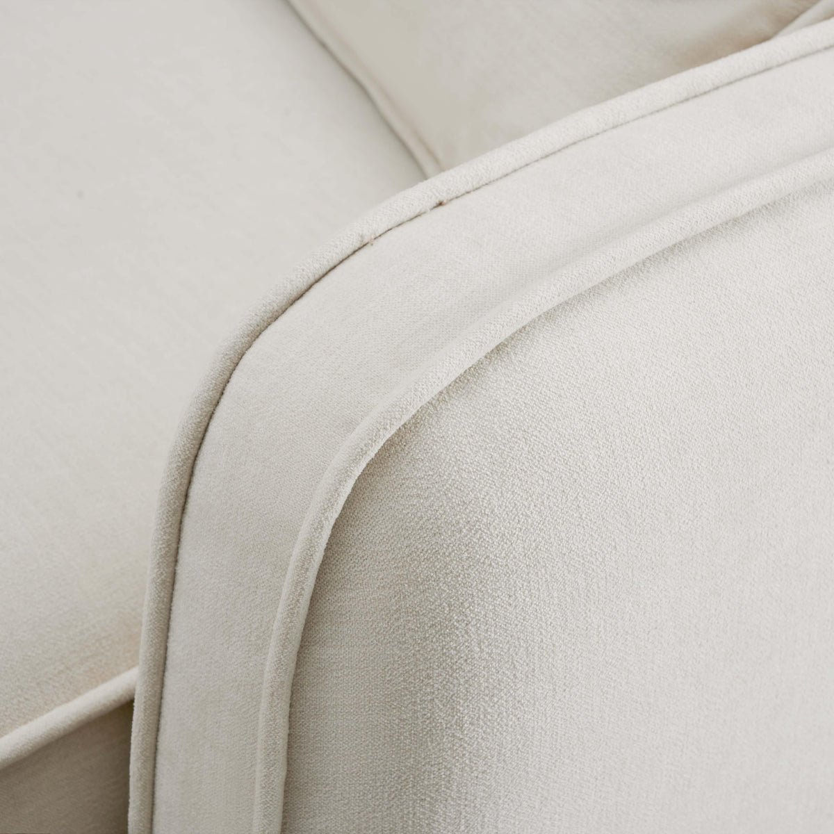 Travie Sand Upcycled Performance Linen RAF Corner Chair - View 4