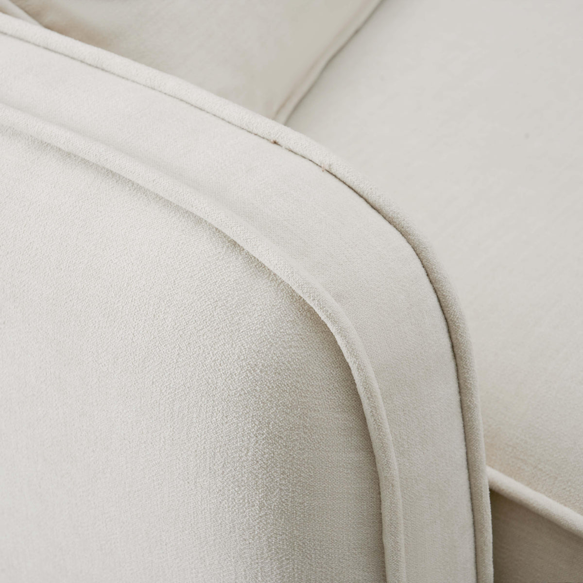 Travie Sand Upcycled Performance Linen LAF Corner Chair - View 4