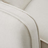 Travie Sand Upcycled Performance Linen LAF Corner Chair - View 4