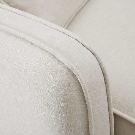 Travie Sand Upcycled Performance Linen LAF Corner Chair - View 4
