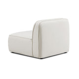 Travie Sand Upcycled Performance Linen Armless Chair - View 3