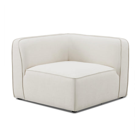 Travie Sand Upcycled Performance Linen Corner Chair - View 1