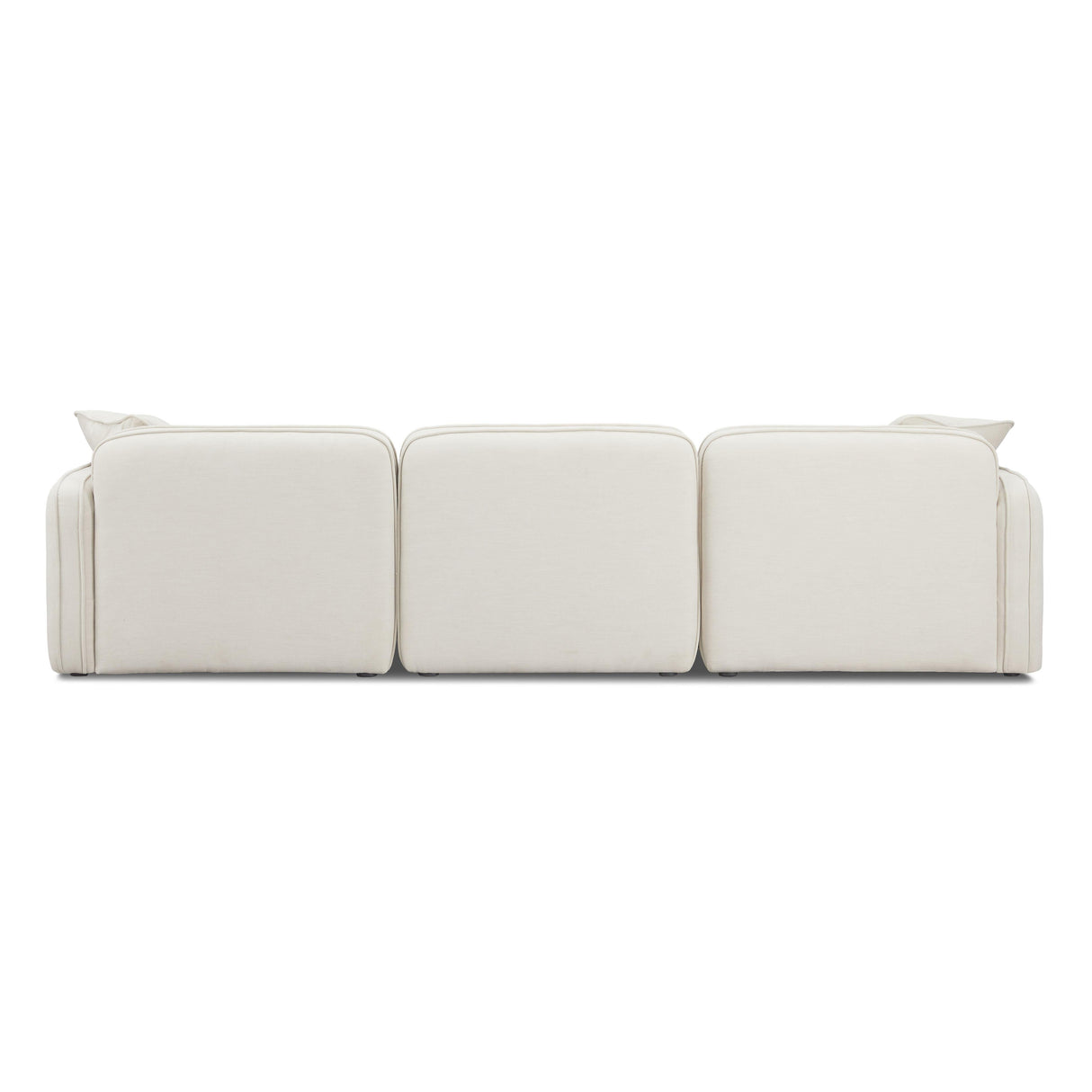 Travie 4-Piece Sand Upcycled Linen Modular Sectional